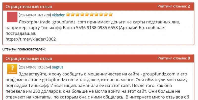 Group Fundz отзывы о groupfundz.com