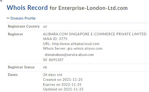 Enterprise London Limited – реальные отзывы людей