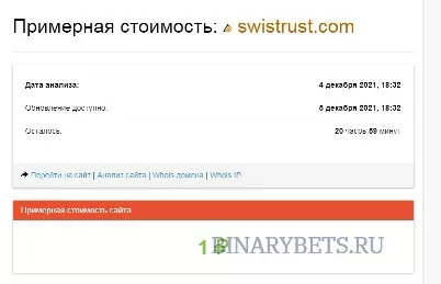 SWISTRUST – ЛОХОТРОН. Реальные отзывы. Проверка