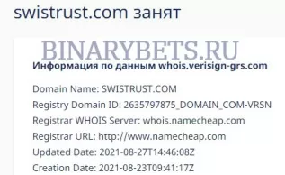 SWISTRUST – ЛОХОТРОН. Реальные отзывы. Проверка