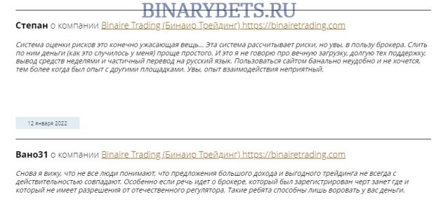 Binaire Trading – ЛОХОТРОН. Реальные отзывы. Проверка