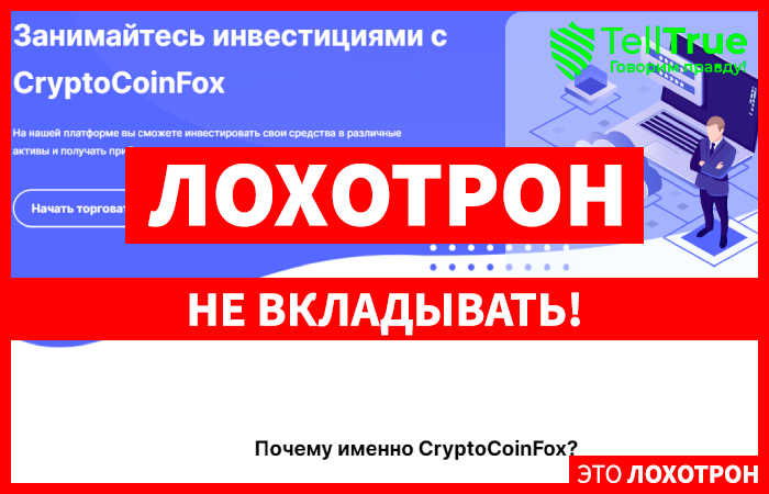 CryptoCoinFox – мошенники запустили новый лохотрон