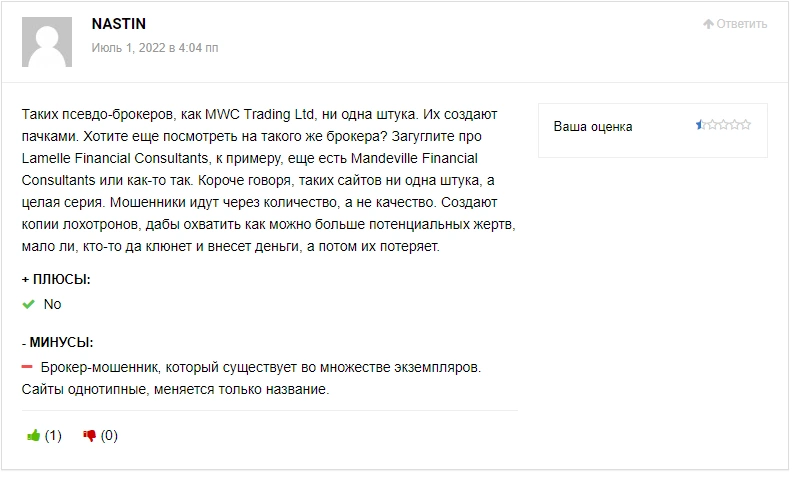 MWC Trading Ltd — обзор и проверка брокера