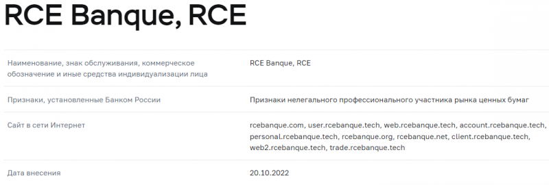 Полный обзор брокера RCE Banque