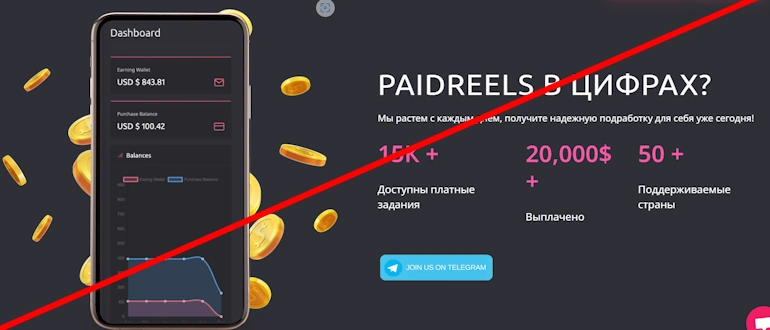 PaidReels отзывы — paidreels.com